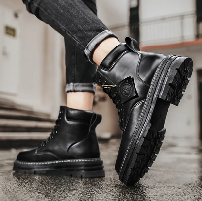 Men’s Work Boots with Lace-Up Design – Durable and Stylish Boots for Work, Outdoor Use and Everyday Casual Wear