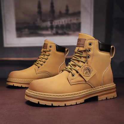 Men’s Work Boots with Lace-Up Design – Durable and Stylish Boots for Work, Outdoor Use and Everyday Casual Wear