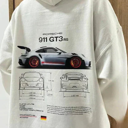 Men’s Hoodie – Racing Print Pullover