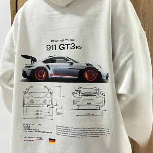 Men’s Hoodie – Racing Print Pullover