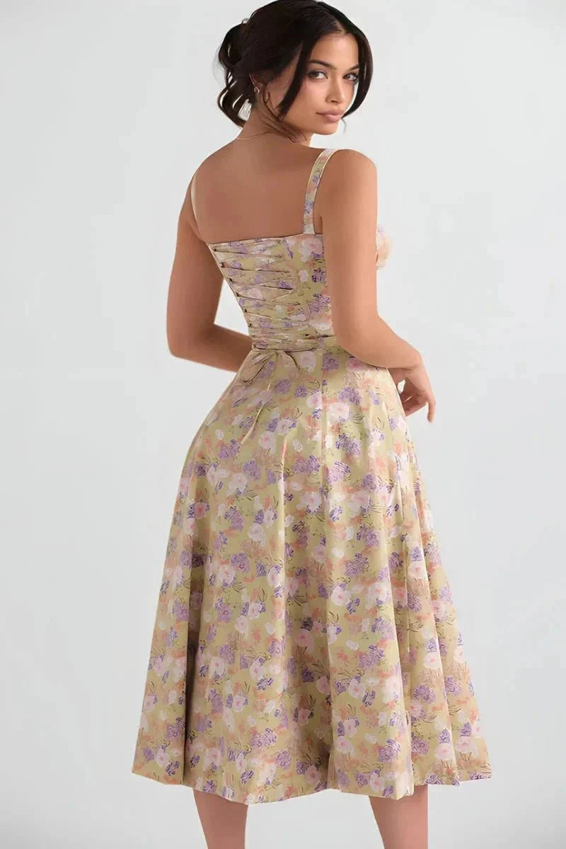 Damen Sommer Trägerkleid | Midi