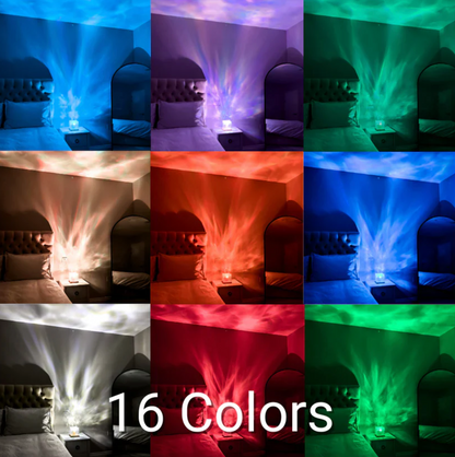 Wireless USB Relaxation Table Lamp Magic Wave Lamp - 16 glowing colors with remote control