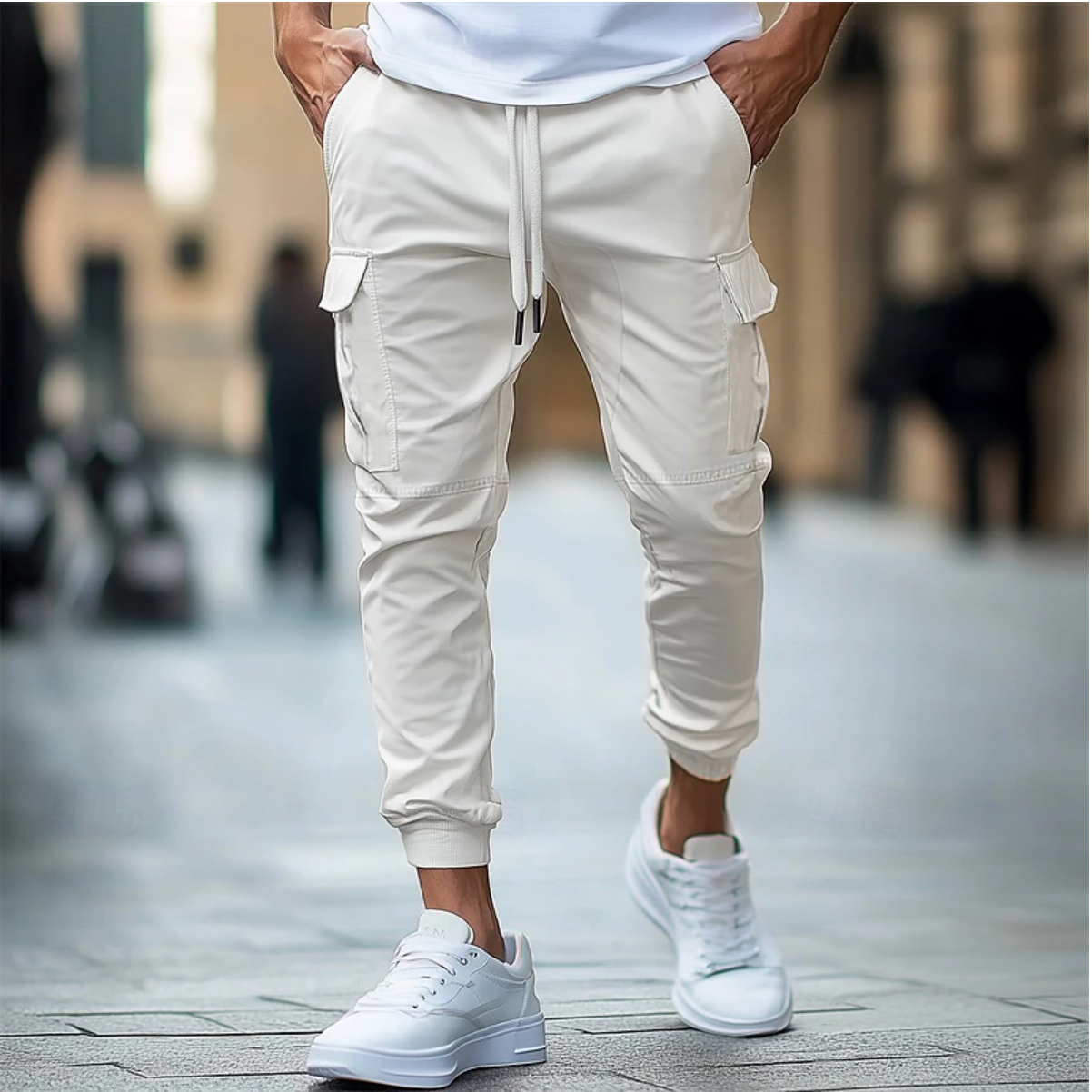 Norman - Mens Cargo Pants Spacious Pockets Lightweight Durable Fabric