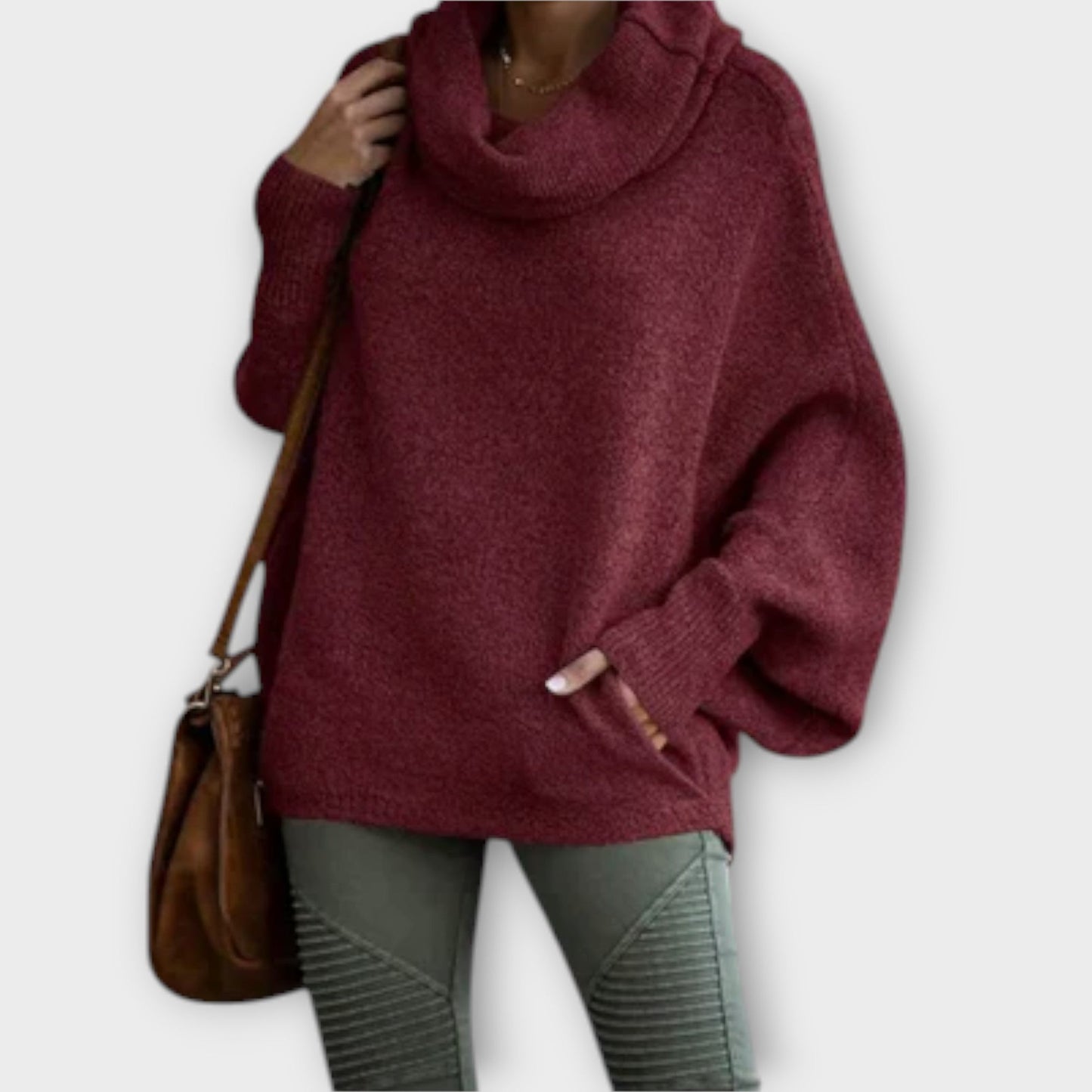 Ulrike - Elegant Women's Sweater in Tortoiseshell Design