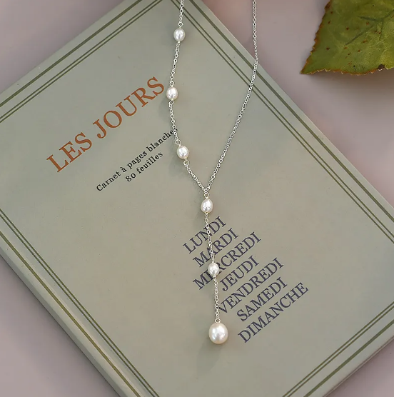 Collar de plata con perlas de agua dulce
