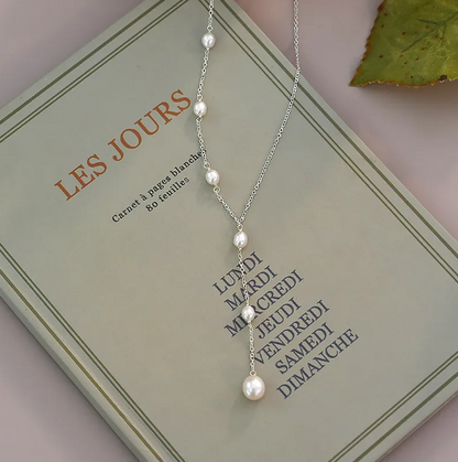 Collar de plata con perlas de agua dulce