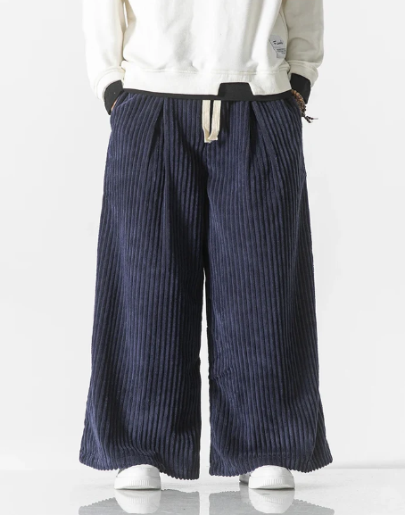 Vintage Oversized Flannelbukser