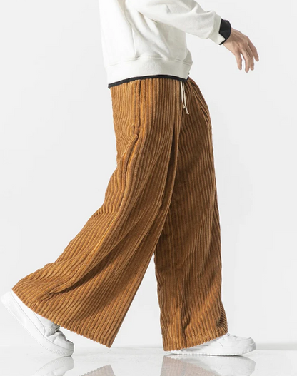 Vintage Oversized Flannelbukser