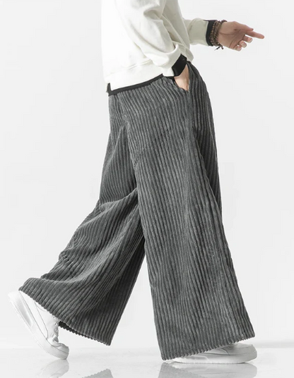 Vintage Oversized Flannelbukser