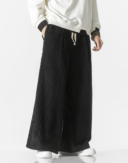 Vintage Oversized Flannelbukser