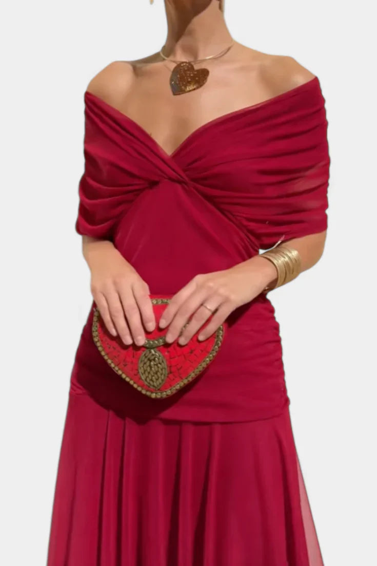 Alora | Elegant V-Neck Dress