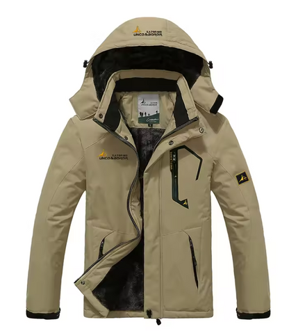 Veste de ski pour homme avec capuche – Imperméable, coupe-vent et chaude