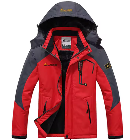 Veste de ski pour homme avec capuche – Imperméable, coupe-vent et chaude
