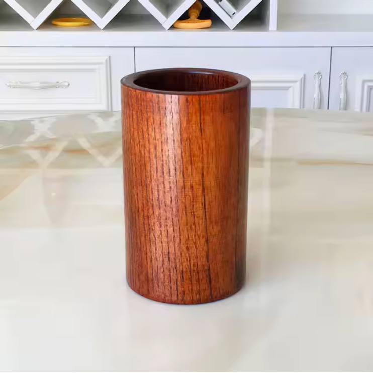 EcoWood – Luxuriöses Kochgeschirr-Set aus Holz mit Aufbewahrungseimer