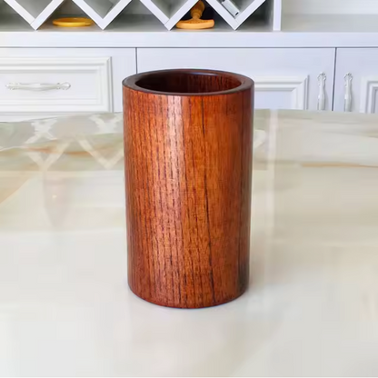 EcoWood – Luxuriöses Kochgeschirr-Set aus Holz mit Aufbewahrungseimer
