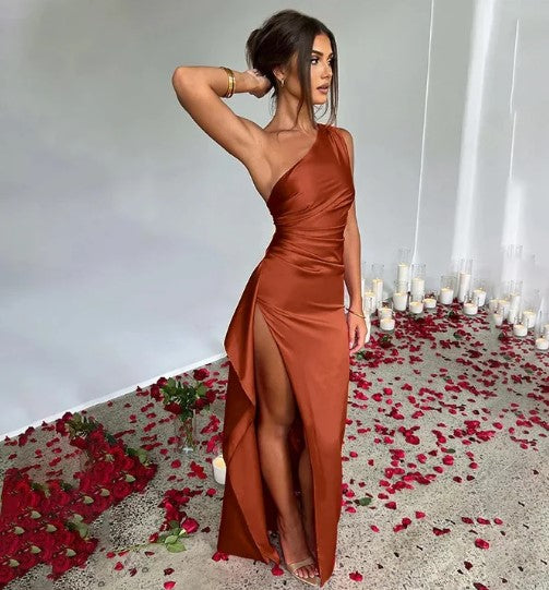 Women's Elegant Wedding Guest Evening Maxi Dress