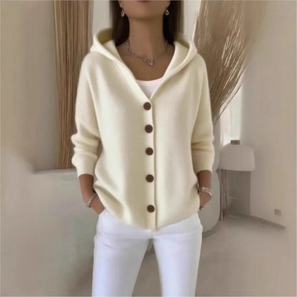 Áine Light Knit Hooded Cardigan