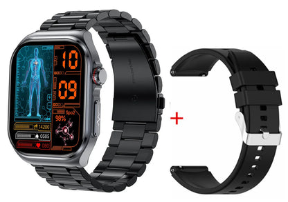 Amoled Smart Watch ET585 Men ECG Blood Compositoin Health Monitoring Bluetooth Call Women Sports Fitness Tracker Smartwatch