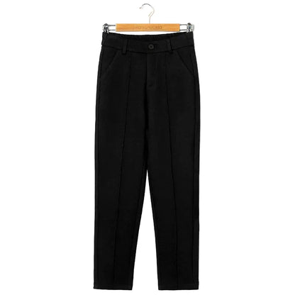 Women's Wool Mix Straight Leg Trousers