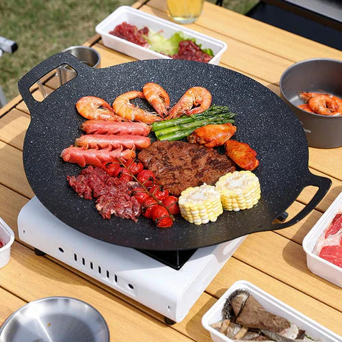 50% KORTING 🔥 QuickGrill™ 360 Anti-Aanbak Koreaanse Grillpan - Science Factory