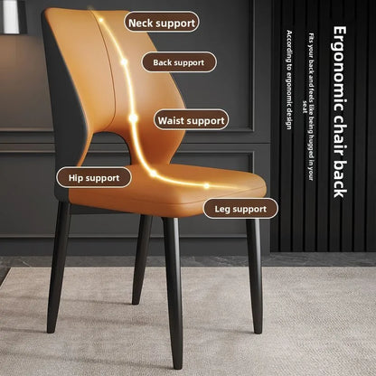 Arvello - Comfortabele Eetkamerstoel Met Rugleuning