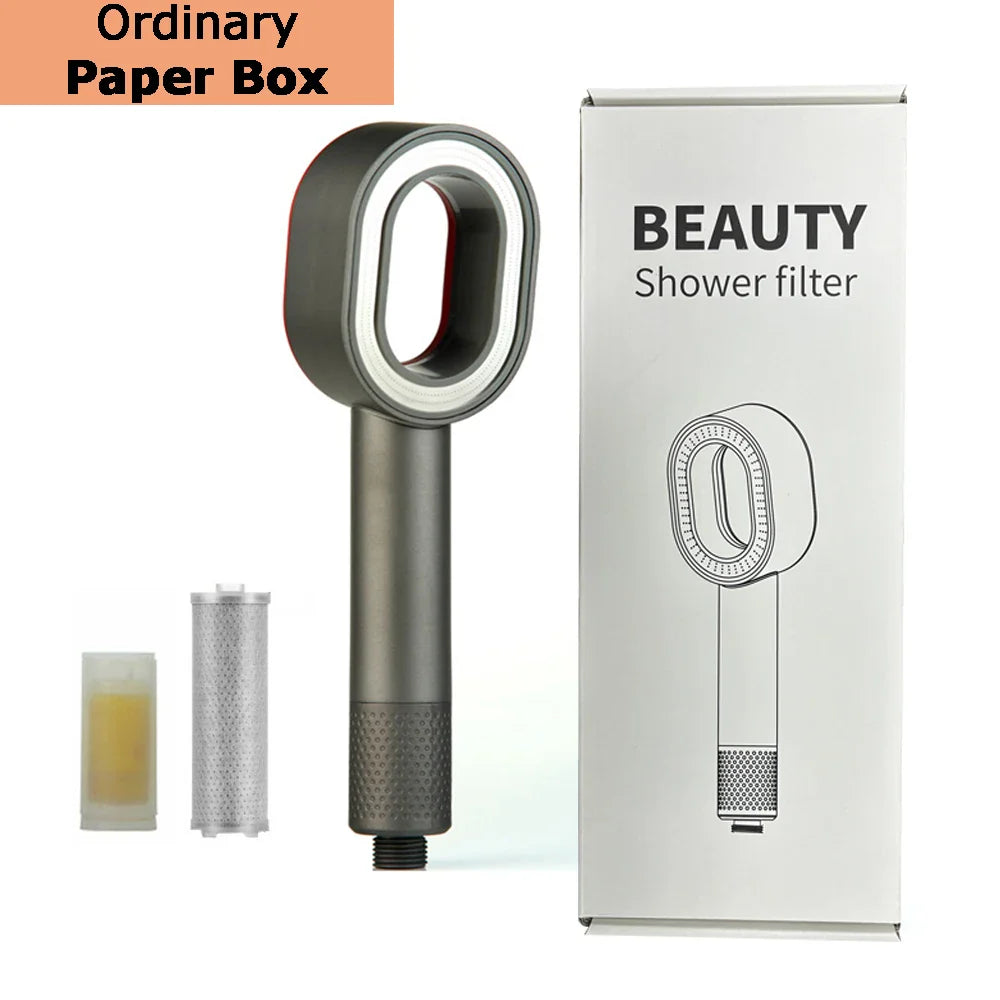 Filter Douchekop Hogedruk Waterbesparende Spray Handheld Schoonheid Douchekop Waterfiltratie Douche Badkamer Accessoires
