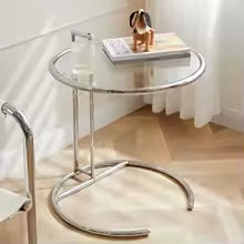 Solvane - Glazen Salontafel Met RVS Onderstel