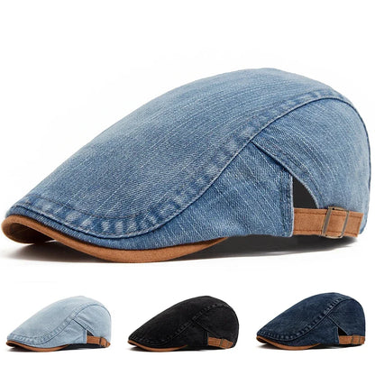 Bloom™ | Premium Denim Flat Cap – Timeless Style & Everyday Comfort.
