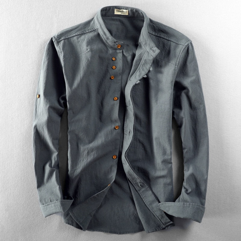 Takumi™ | Minimalist Japanese Collar Shirt
