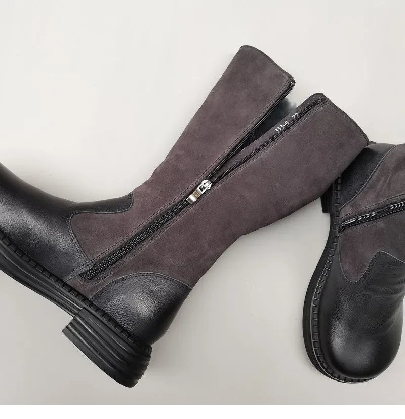 Aubrey | Shearling Riding Boots