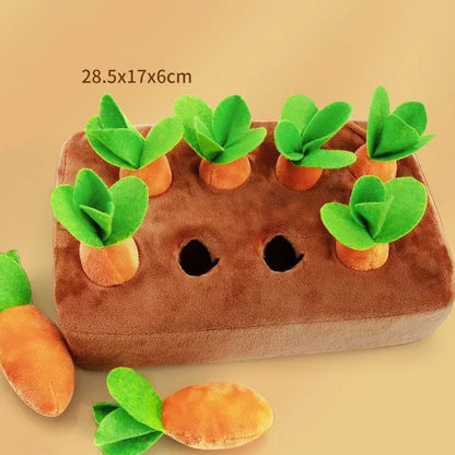 SnuffelTuin – Pluche Wortelbed Snuffelmat voor Honden