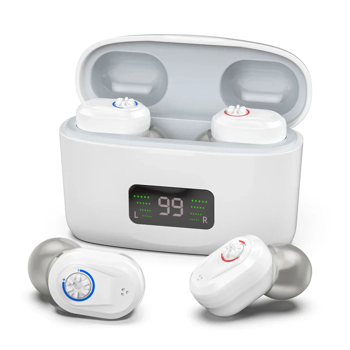 Draadloos mini-hoortoestel met geluidsreductie – HearMax
