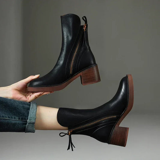 Elyra – Elegante Lederstiefel Damenschuhe