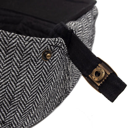 Herringbone Wool Driver Cap
