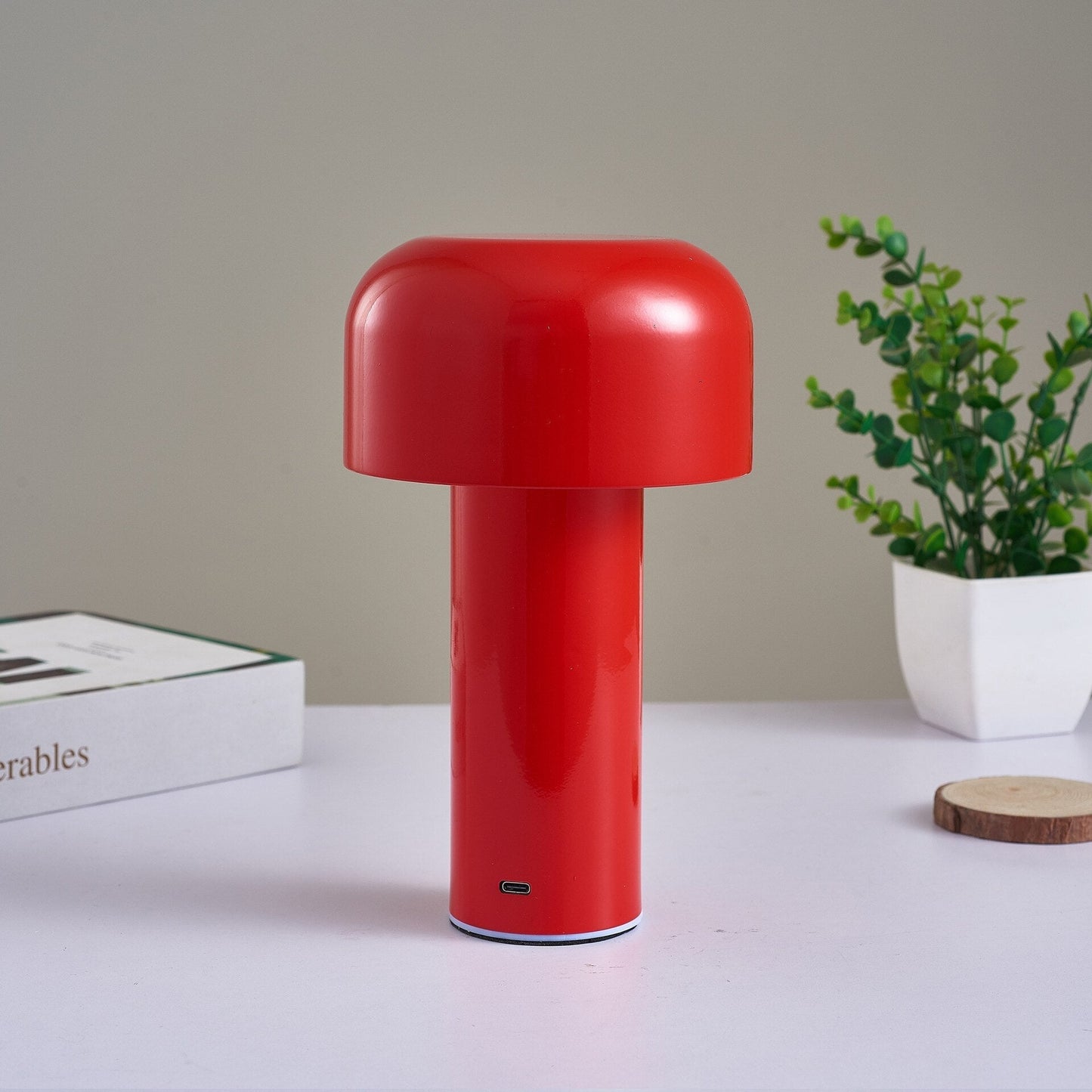 LumoFungo Classico | Draadloze retro-tafellamp in Italiaans paddenstoelenontwerp