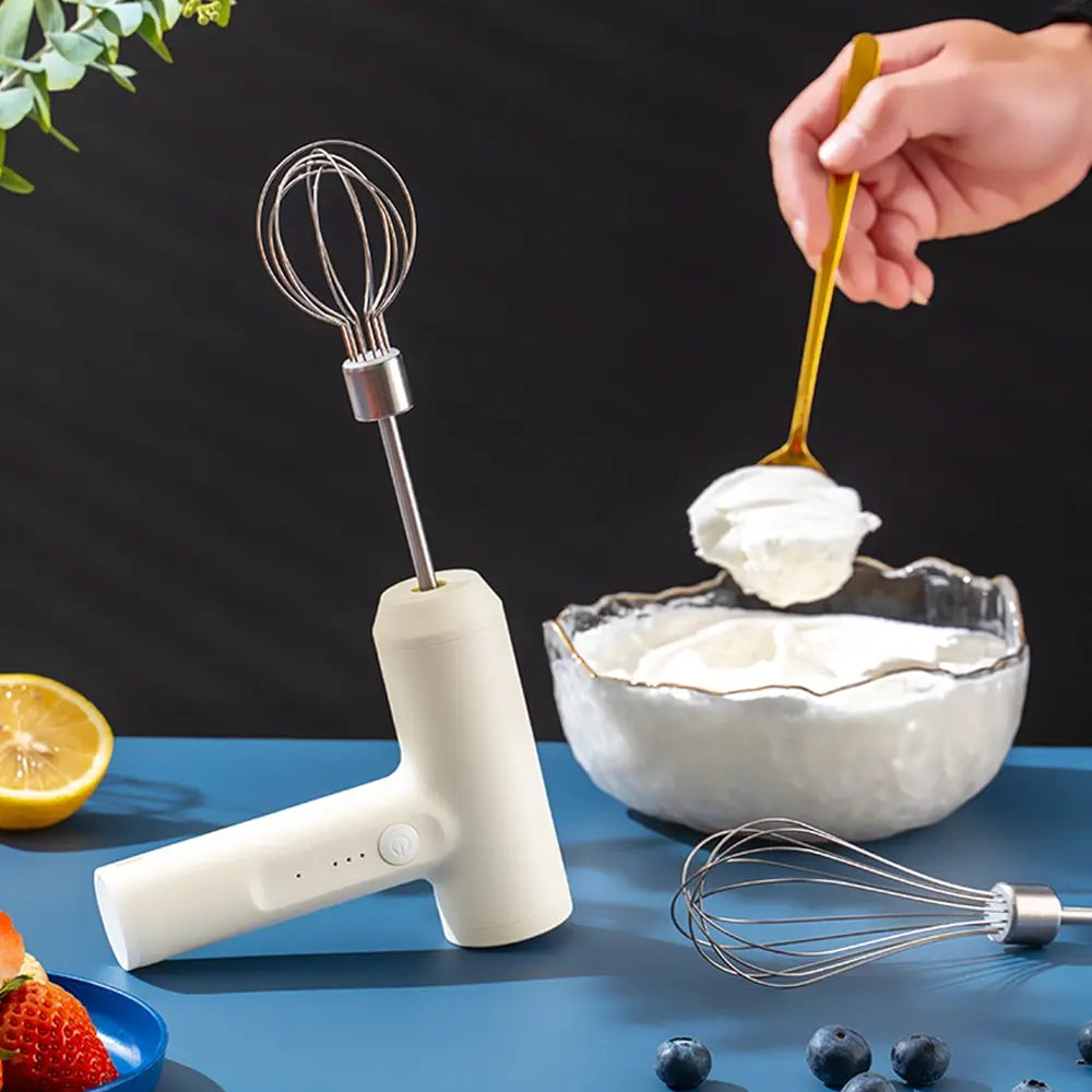Mixora kabelloser elektrischer Handmixer mit 3 Geschwindigkeiten