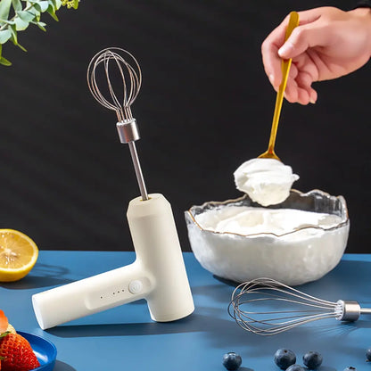 Mixora kabelloser elektrischer Handmixer mit 3 Geschwindigkeiten