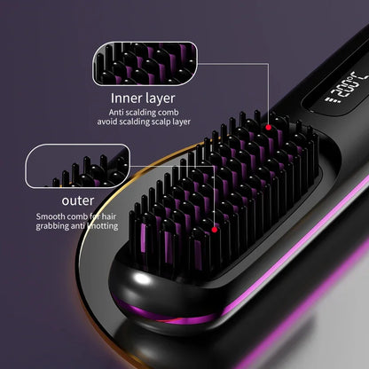 Glissara | Draadloze Haarstylers | USB-oplaadfunctie & LCD-display | Keramiek & Ionen-technologie