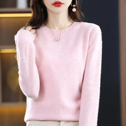 Lysandra – Women’s 100% Cashmere Crew Neck Sweater