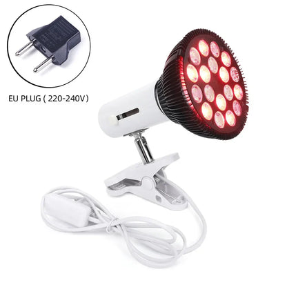 Red Light Therapy Lamp For Face 54W 660nm & 850nm Infrared Light Therapy Device For Muscle Joint Pain Relief Skin Health Tools