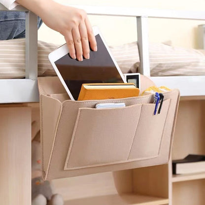 Hängende Aufbewahrungstasche aus Filz für Bett, Sofa und Schreibtisch