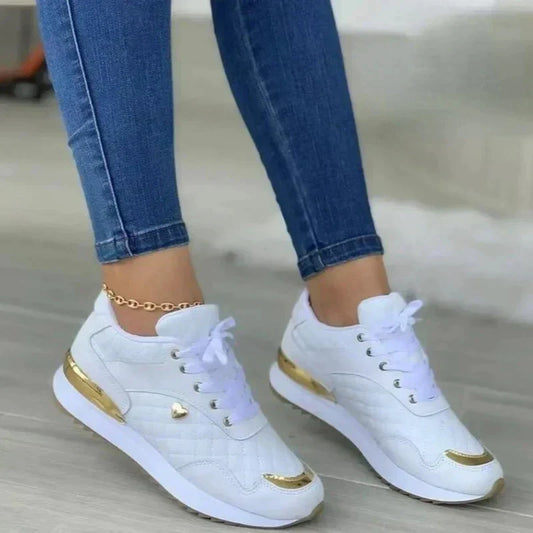 Kvinno Sneakers med Platå