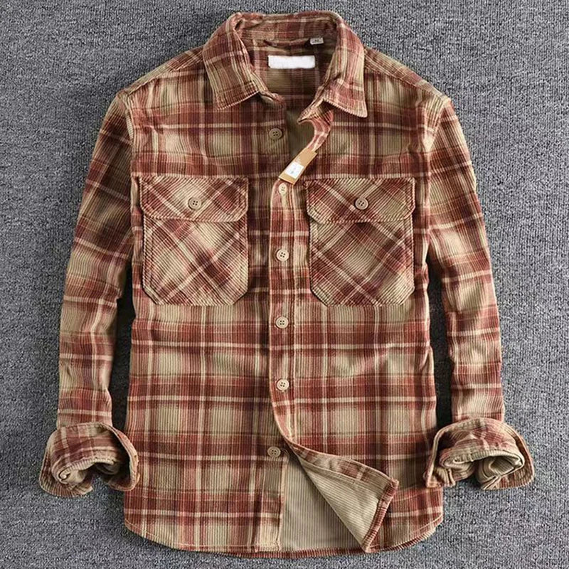 Vick | Men casual checkered Flannel koszula