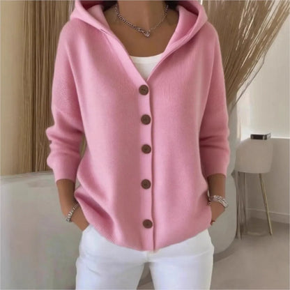 Áine Light Knit Hooded Cardigan