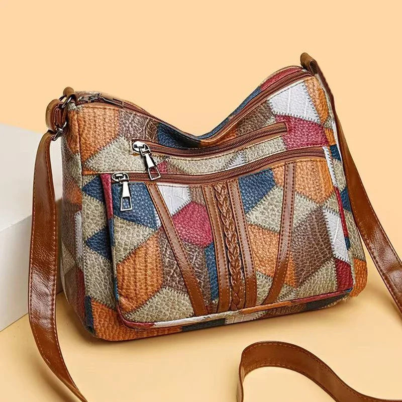 Nordic Patchwork Skuldertaske