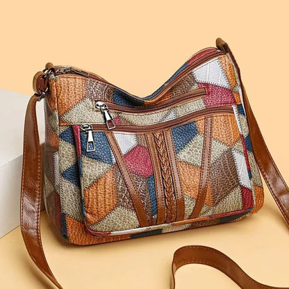 Nordic Patchwork Skuldertaske