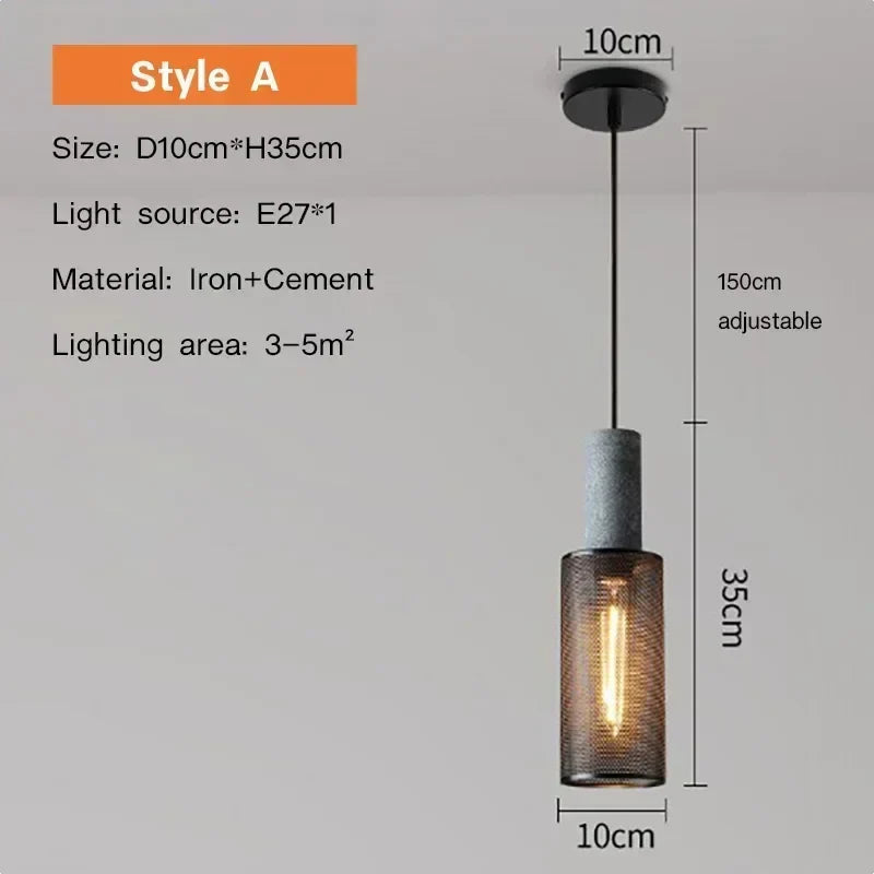 Luxorion | Retro Pendelleuchte im amerikanischen Landhausstil
