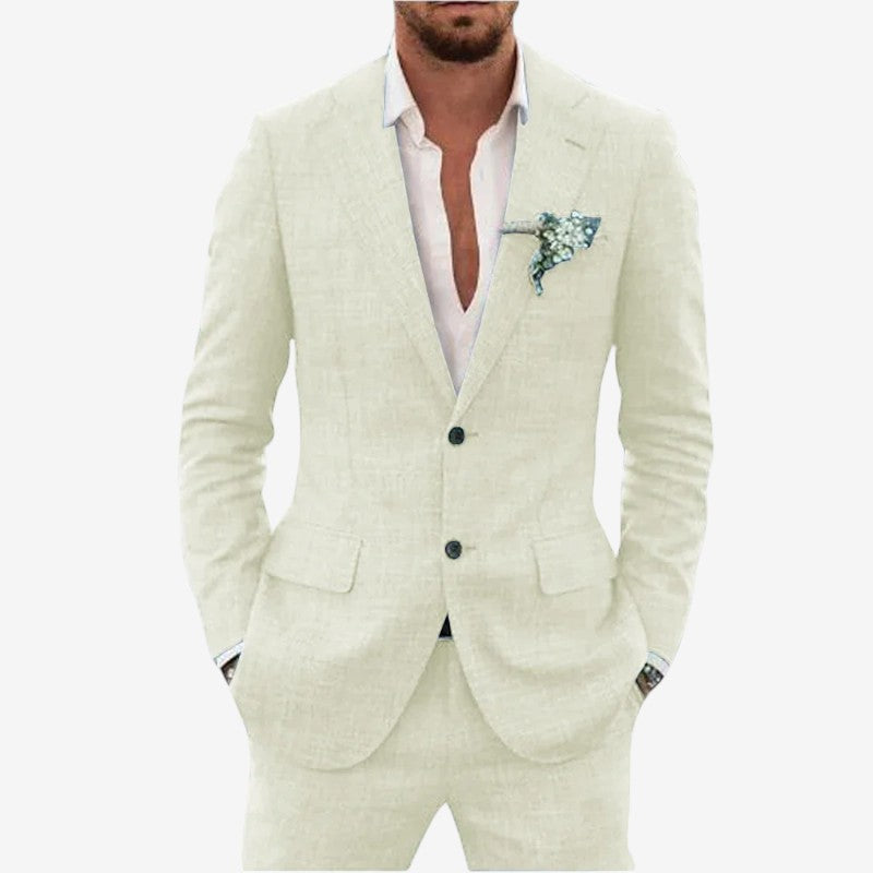 Ensemble blazer et pantalon deux pièces pour homme