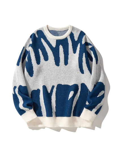 RONAN | CONTRAST KNIT MEN'S PULLOVER