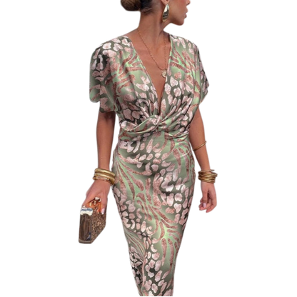 Nela | Flowy Wrap Maxi Dress